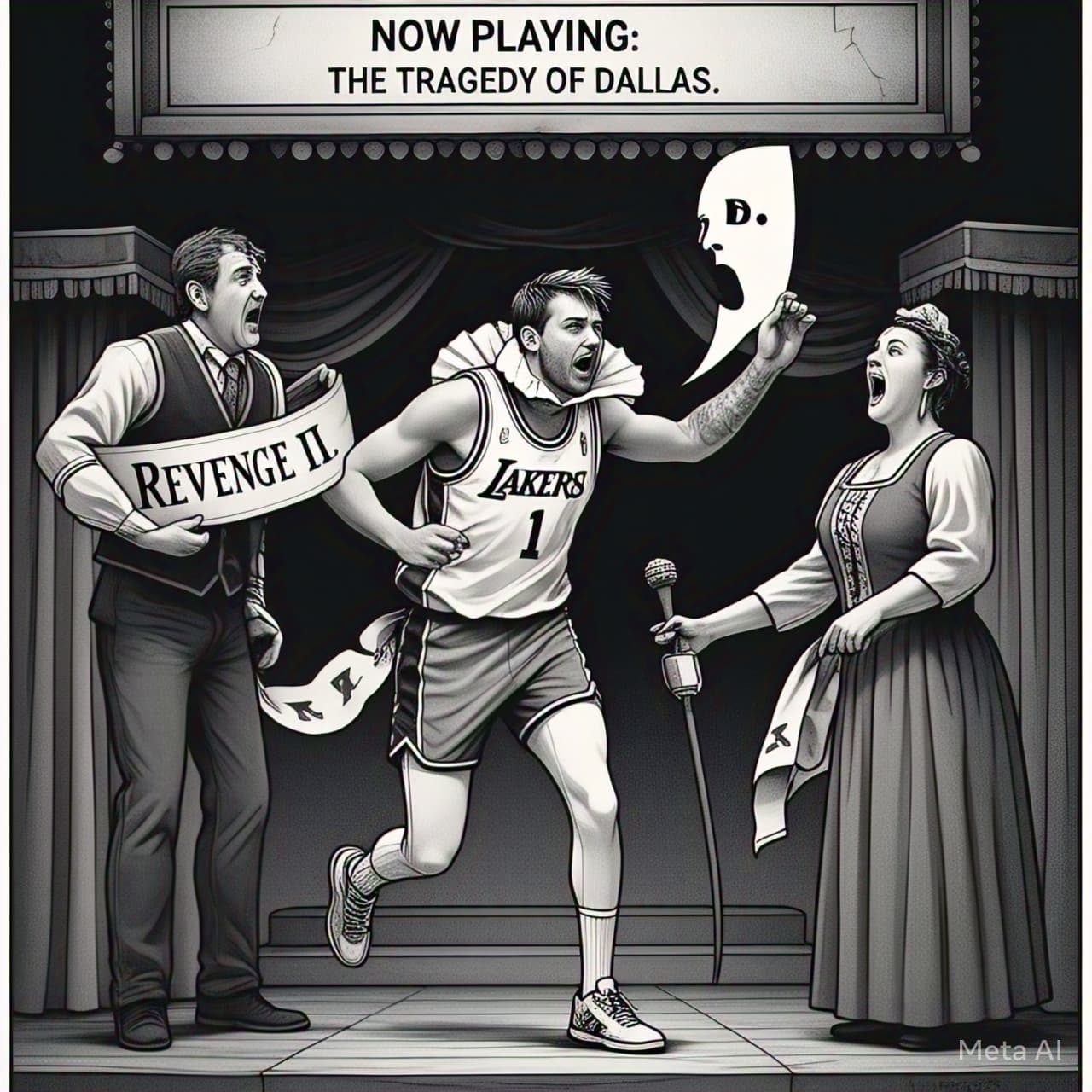 Lakers' Luka Doncic Wipes Away Tears, Then Whips Mavs in Return